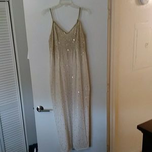 Spaghetti strap sequience GOWN